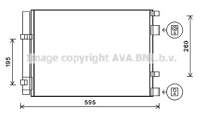 AVA QUALITY COOLING Lauhdutin, ilmastointilaite HY5268D